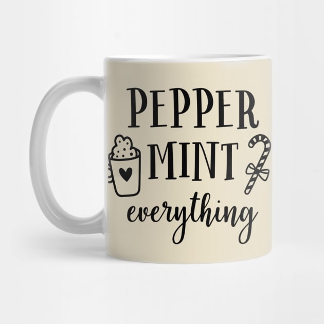 Peppermint Everything Typographic by Jarecrow 